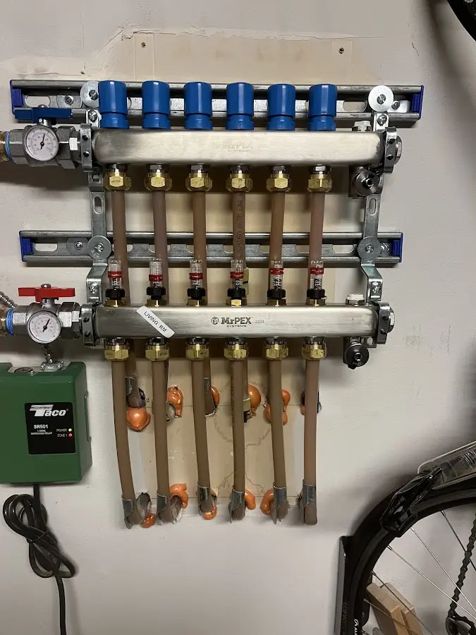 Plumber performing Gas Leak Detection at a residential property in Burnsville